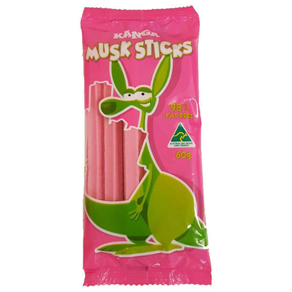 Kanga Musk Stick Bags 60g | Cooks Confectionery